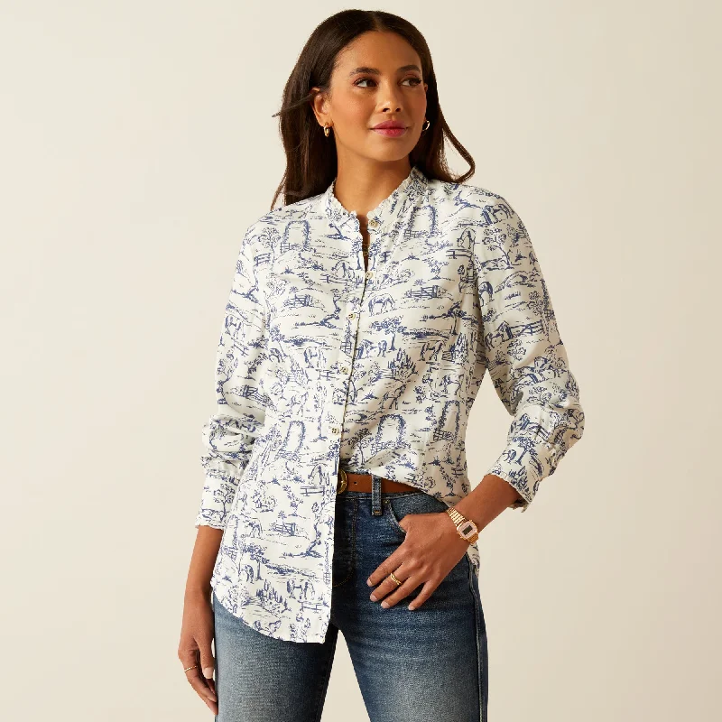 Ariat Women's Clarion Long Sleeve Blouse Loose Fit Blouse