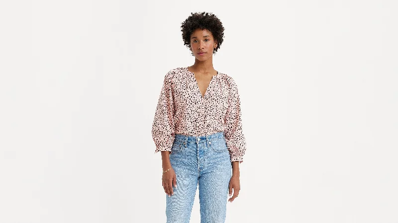 Levi's® Women's Lainey Blouse Elegant Peplum Blouse