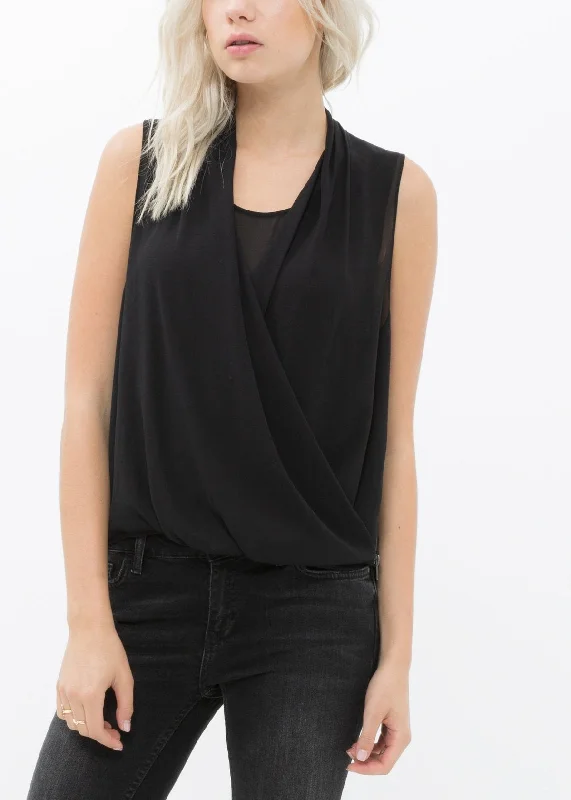 Women's Surplice Sleeveless Blouse Everyday Stylish Blouse