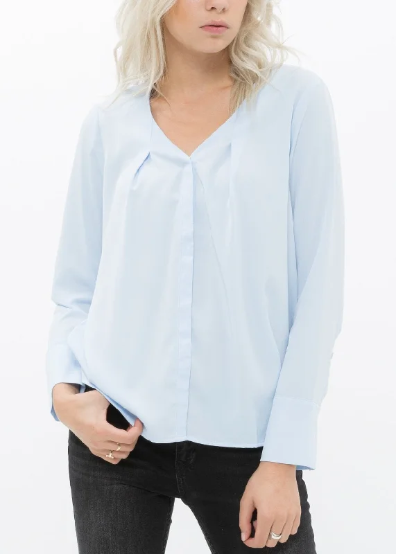 Women's V-neck Basic Blouse Short Sleeve Blouse