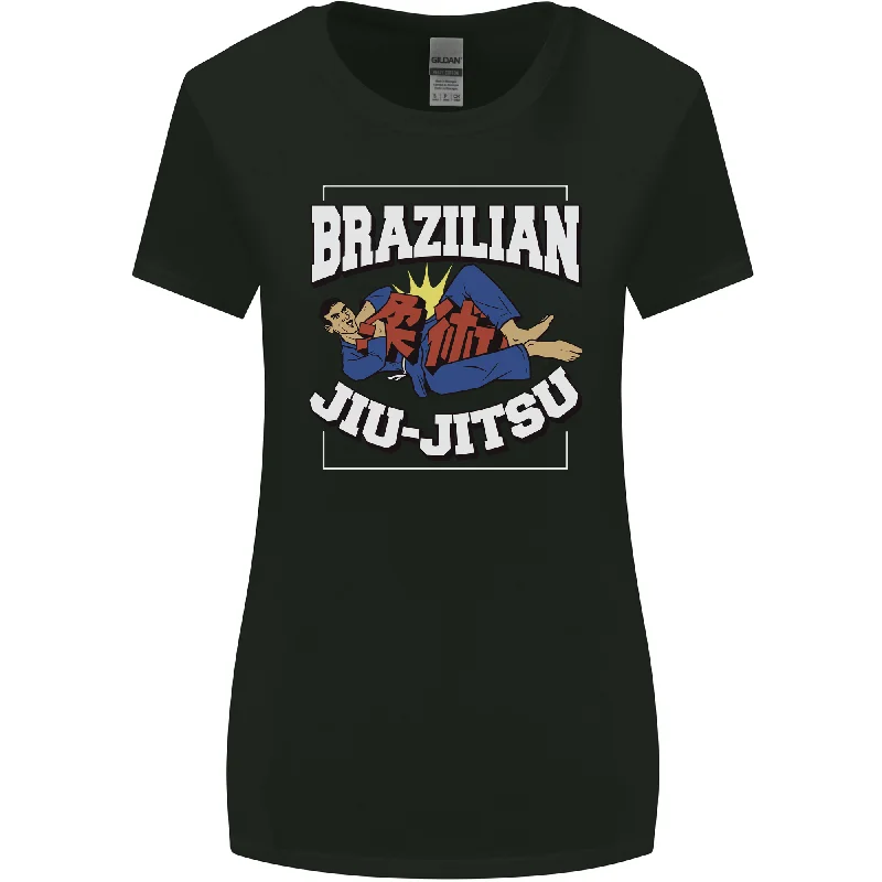 Brazilian Jiu Jitsu Womens Wider Cut T-Shirt Cozy Warm Stylish