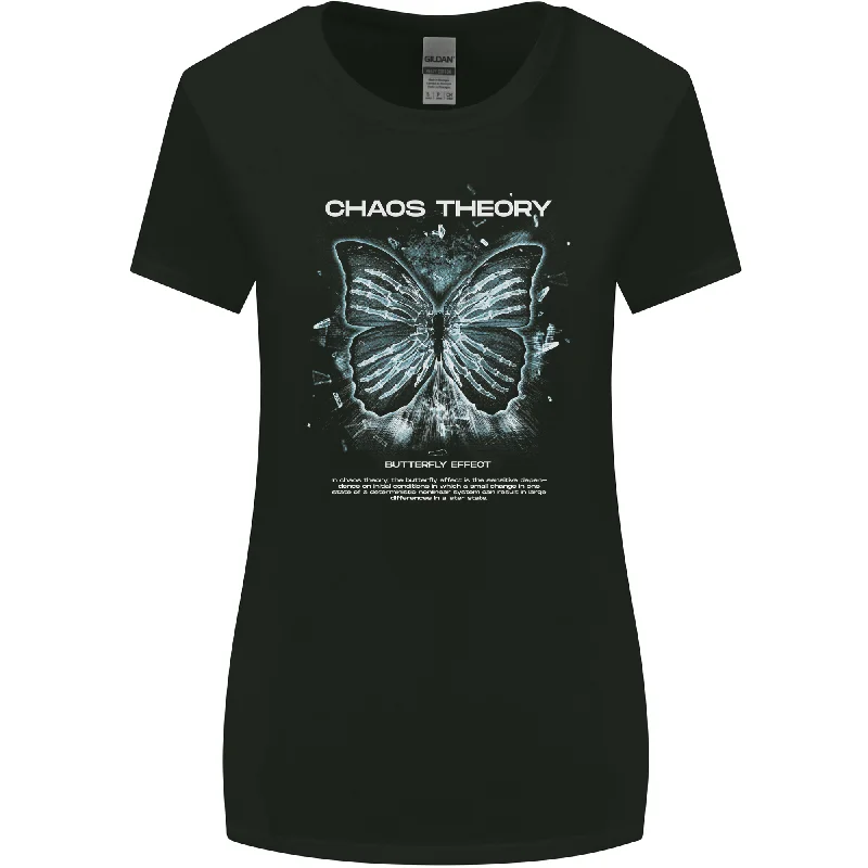 Butterfly Effect Chaos Theory Science Womens Wider Cut T-Shirt Plaid T-Shirt Polka Dot Checkered