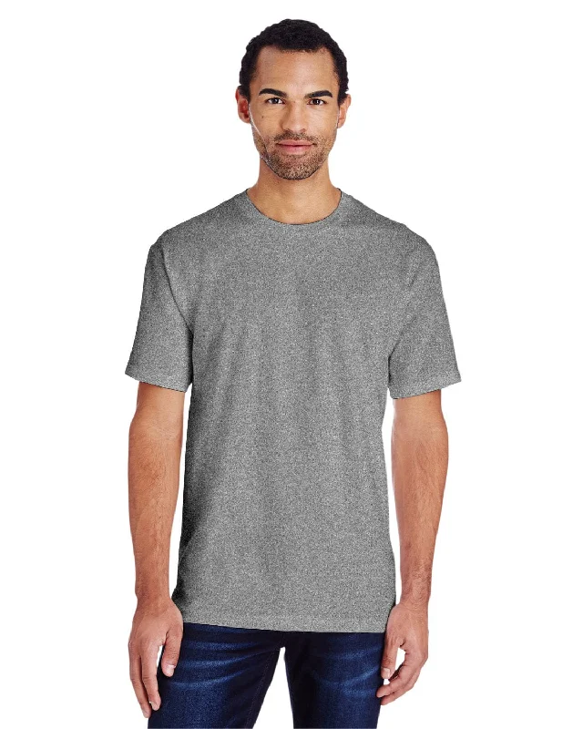 Gildan Hammer Heavyweight T-Shirt | Graphite Heather Zippered Front Buttoned Front Snap Front