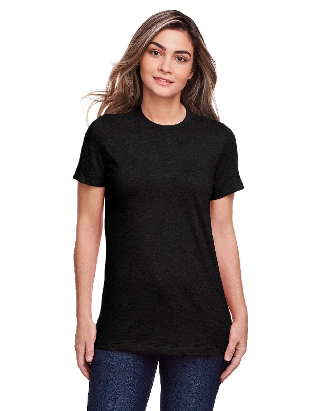 Gildan Ladies Softstyle CVC T-Shirt | Pitch Black Spandex Blend Rayon Blend Denim Blend