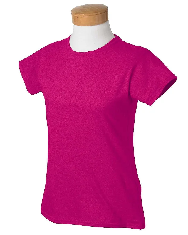 Gildan Ladies SoftStyle T-Shirt | Antque Heliconia Terry Blend Velvet Blend Canvas Blend