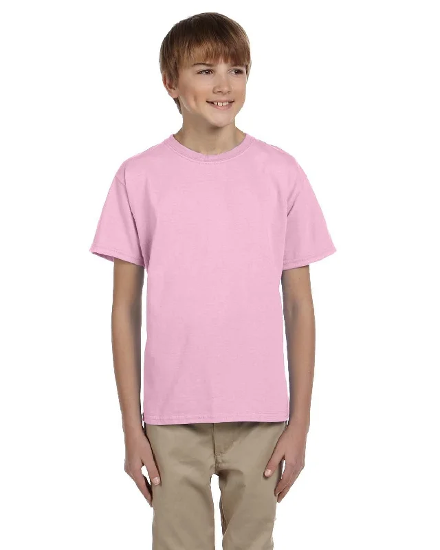 Gildan Ultra Cotton Youth Heavyweight T-Shirt | Light Pink Cotton Fabric Linen Fabric Terry Fabric