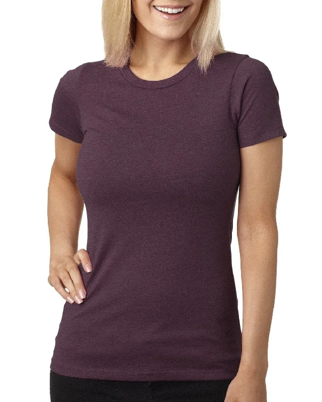 Next Level Ladies CVC Crew Tee | Plum Mesh Fabric Canvas Fabric Denim Fabric