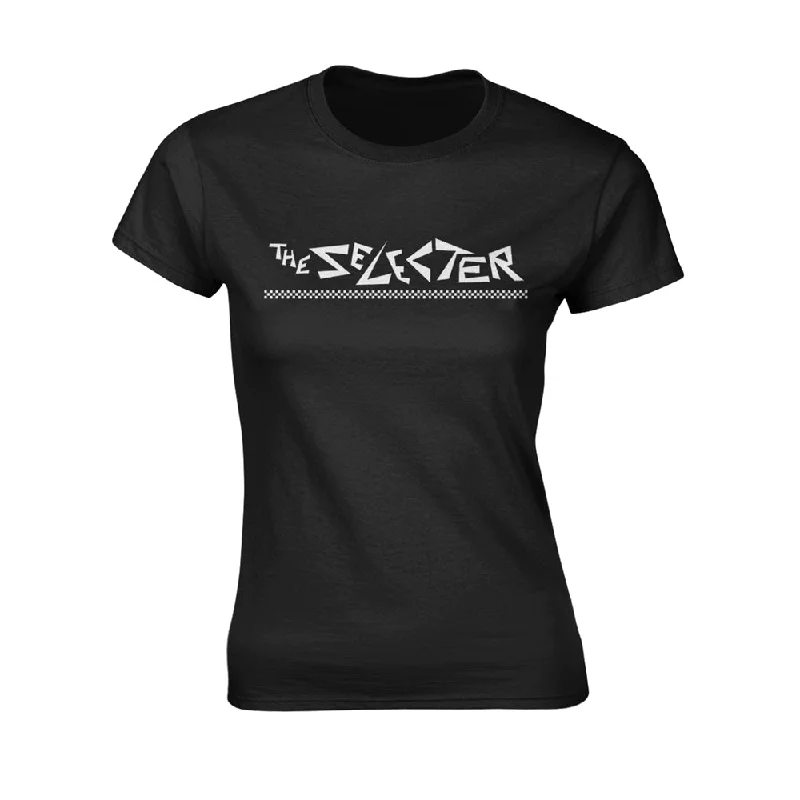 The Selecter Ladies T-shirt: Logo Print Jacquard Patchwork