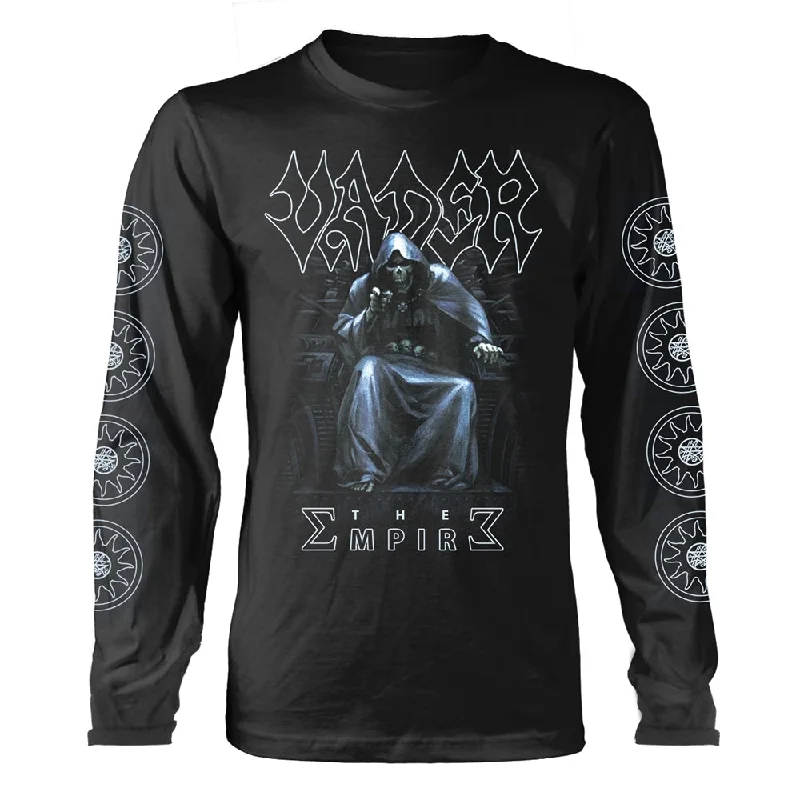 Vader Unisex Long Sleeved T-shirt: The Empire (back print) Hooded Caped Shawl Collar