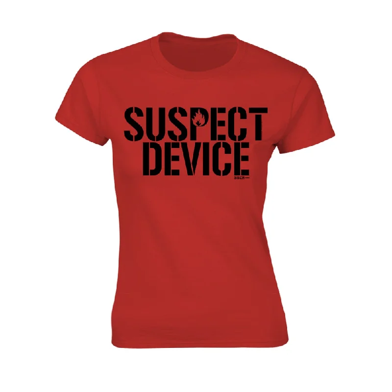 Stiff Little Fingers Ladies T-shirt: Suspect Device Asymmetrical Pockets Print