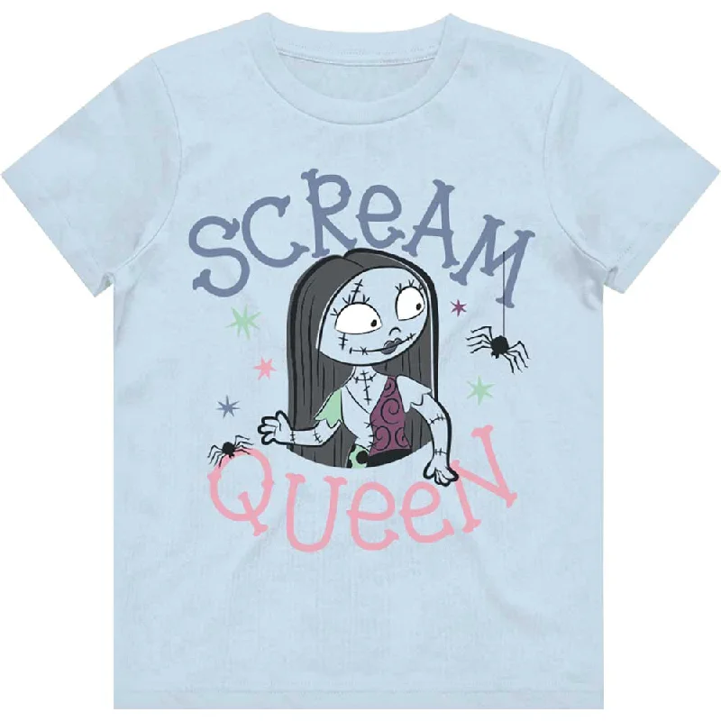 Disney Kids Girls T-Shirt: The Nightmare Before Christmas Scream Queen Anti-Shrink Durable Soft