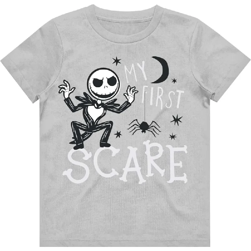 Disney Kids T-Shirt: The Nightmare Before Christmas First Scare Thin T-Shirt Open Front Quick Dry