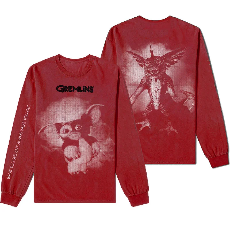 Warner Bros Unisex Long Sleeved T-Shirt: Gremlins Graphic Elegant Classic Vintage