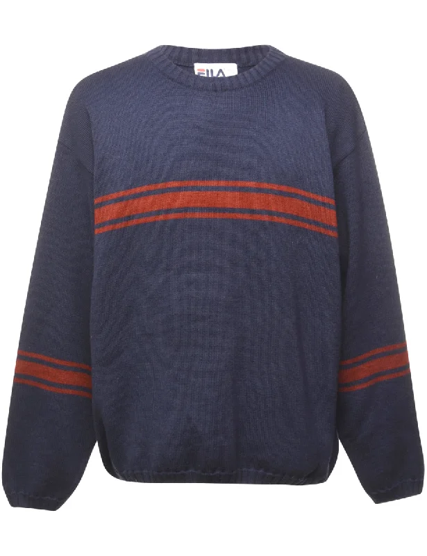 Fila Jumper - XL Boxy Sweater Fitted Sweater A-Line