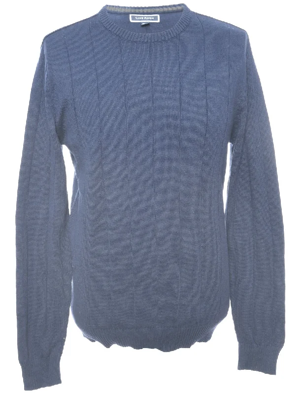 Fine Knit Jumper - L Modern Contemporary Chic