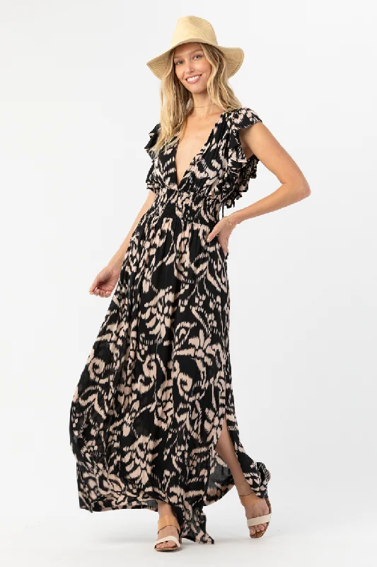 Dahlia Maxi Dress Fashionable Button-Down Maxi Dress