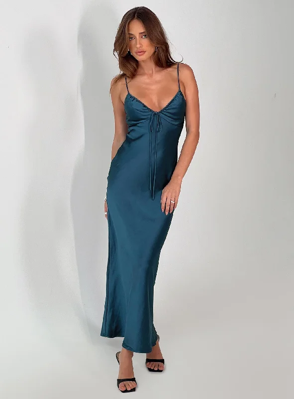 Maguire Maxi Dress Navy Casual Maxi Dress with Pockets