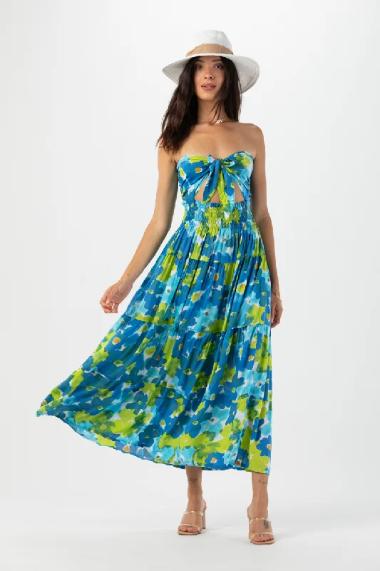 Moana Maxi Dress Trendy Floral Print Maxi Dress