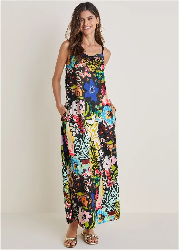 Sleeveless Maxi Dress - Viva La Vida Fashionable Sleeveless Maxi Dress