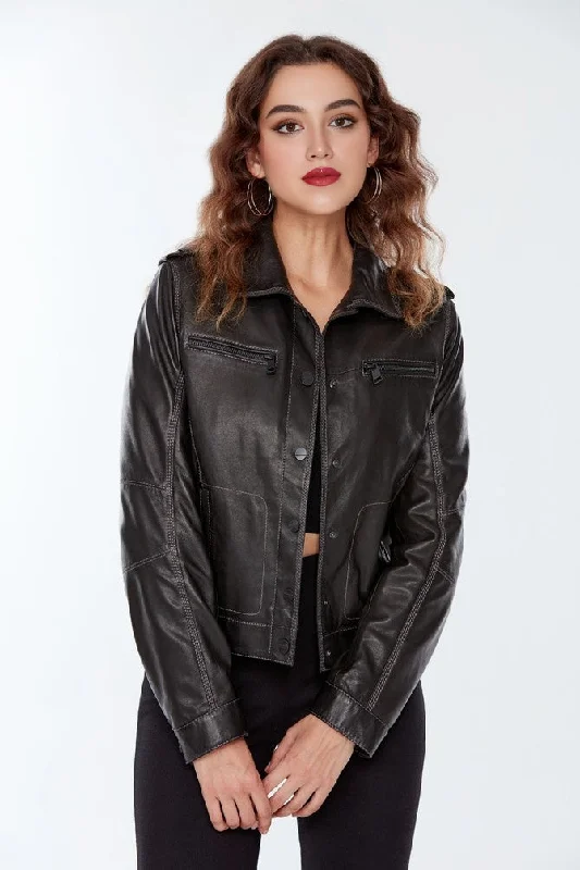 Black Benefit Jacket For Women Oversized Jacket Tailored Jacket Straight Jacket