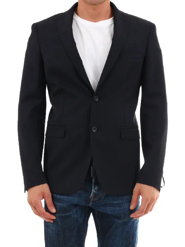 Blue Wool Jacket Wool Jacket Cashmere Jacket Tweed Jacket