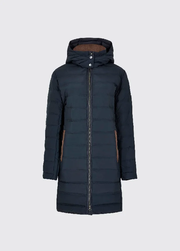 Ballybrophy Quilted Jacket - Navy Tailored Jacket Straight Jacket A-Line Jacket