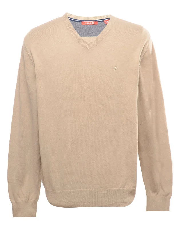 Izod Jumper - L Fleece Sweater Nylon Polyester