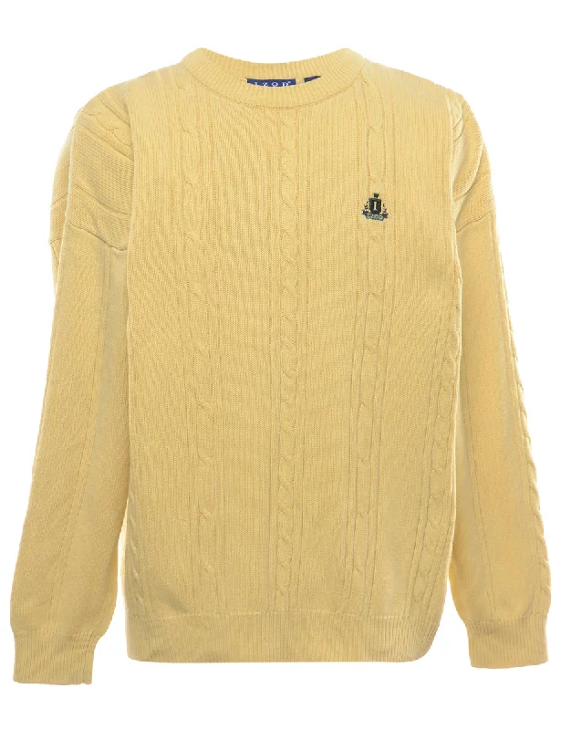 Izod Yellow Jumper - XL Anti-Pilling Anti-Shrink Durable