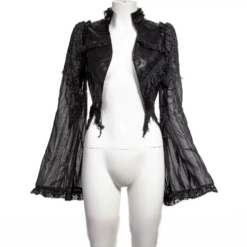 Dark Enchantress Lace Jacket Wool Jacket Cashmere Jacket Tweed Jacket