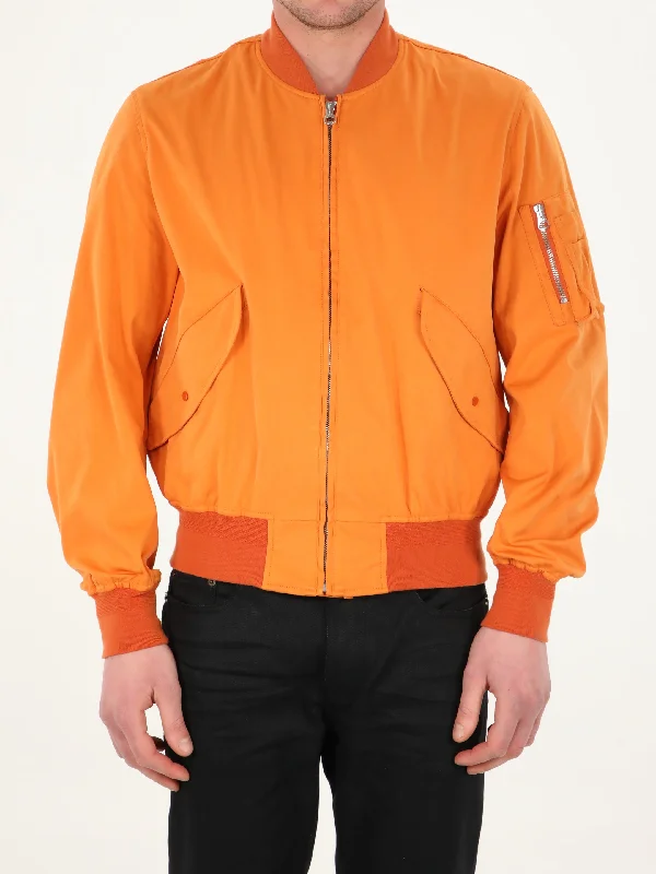 Orange Jacket Jacket Blazer Coat