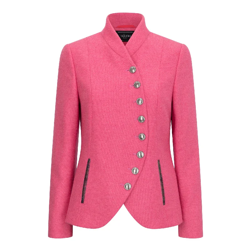 Pink Catherine Curve Tweed Jacket Lace Jacket Ribbed Jacket Sequined Jacket