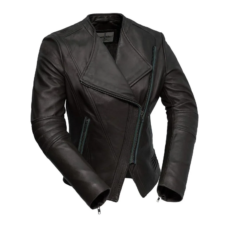 TRISH - WOMEN'S LEATHER JACKET Nylon Jacket Polyester Jacket Spandex Jacket