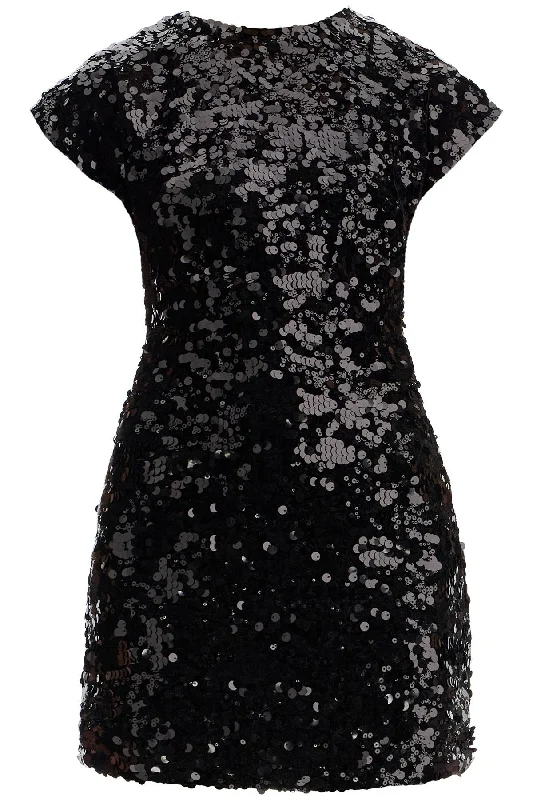 Velvet And Sequin Mini Dress Cozy Ribbed Mini Dress