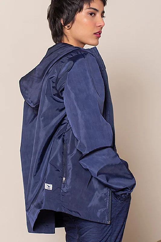 Windansea Jacket Navy 2.0 Zip Front Button Front Snap Front