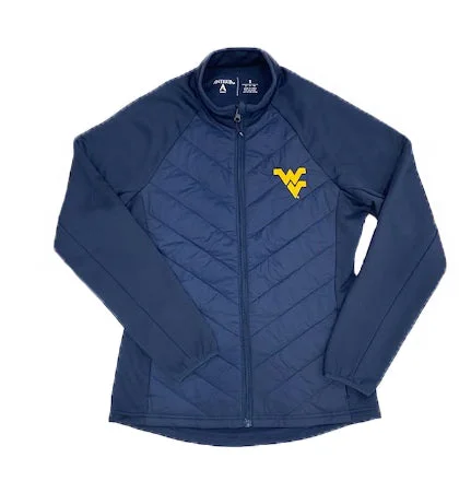 WVU Womens Altitude Jacket Stand-Up Collar Roll-Neck Collar Turtle Neck