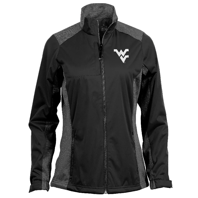 WVU Womens Revolve Jacket Satin Fabric Silk Fabric Chiffon Fabric