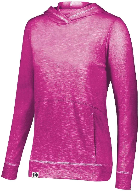 Holloway 229785 Ladies Journey Hoodie - Power Pink Hoodie Jacket Zipper Layering