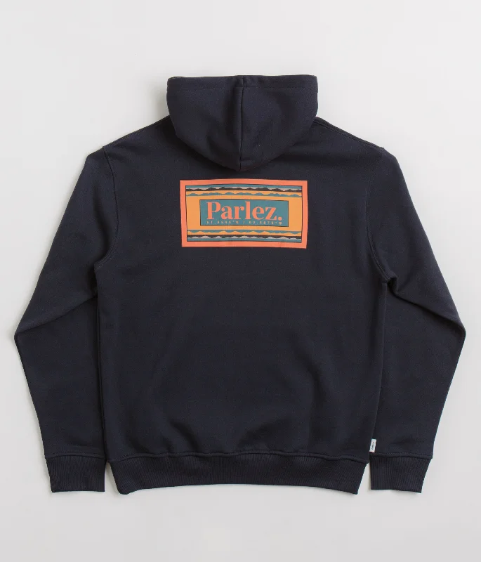 Parlez Uintah Hoodie - Navy Hoodie with Sequins Glamorous Eye-catching