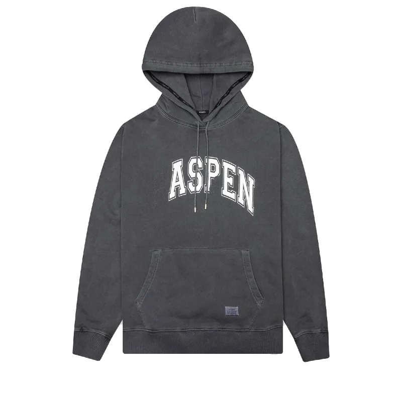 STAMPD Haspen Hoodie - Steel Grey Hoodie with Half-Zip Sporty Casual