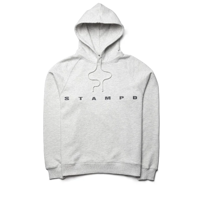 Stampd Stike Logo Hoodie - Heather Grey Hoodie with Camouflage Military Edgy