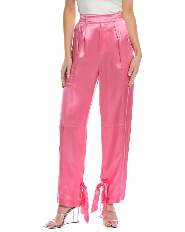 Nicholas Erato High-Waist Silk Pant High-Waist Jeans