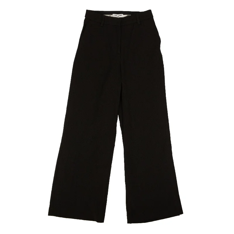 Opening Ceremony BLACK SIDE SLIT PANT High-Waist Trousers