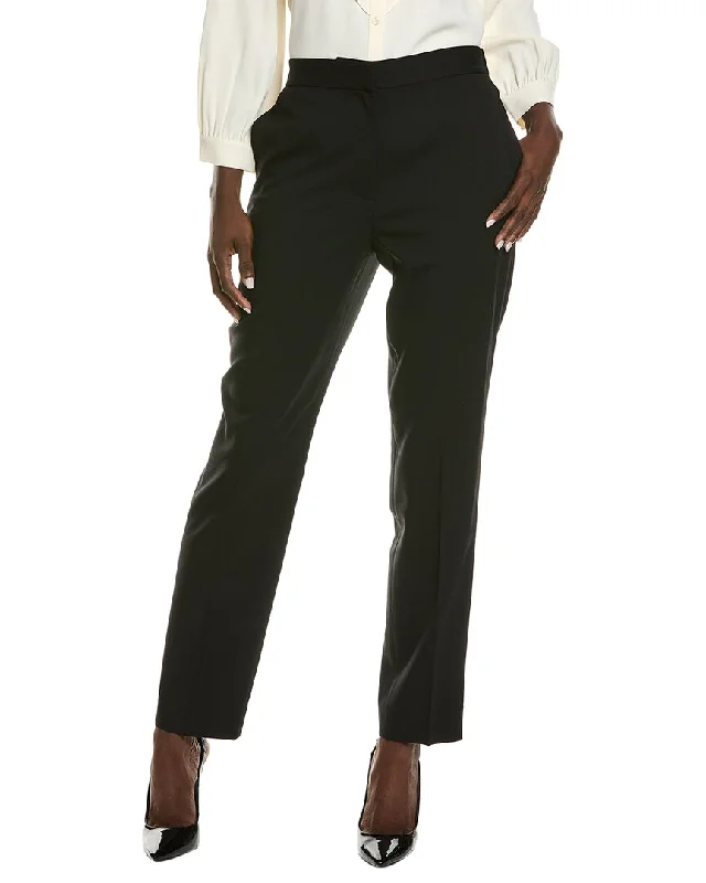 St. John Wool-Blend Pant Chic Slim Fit Pants