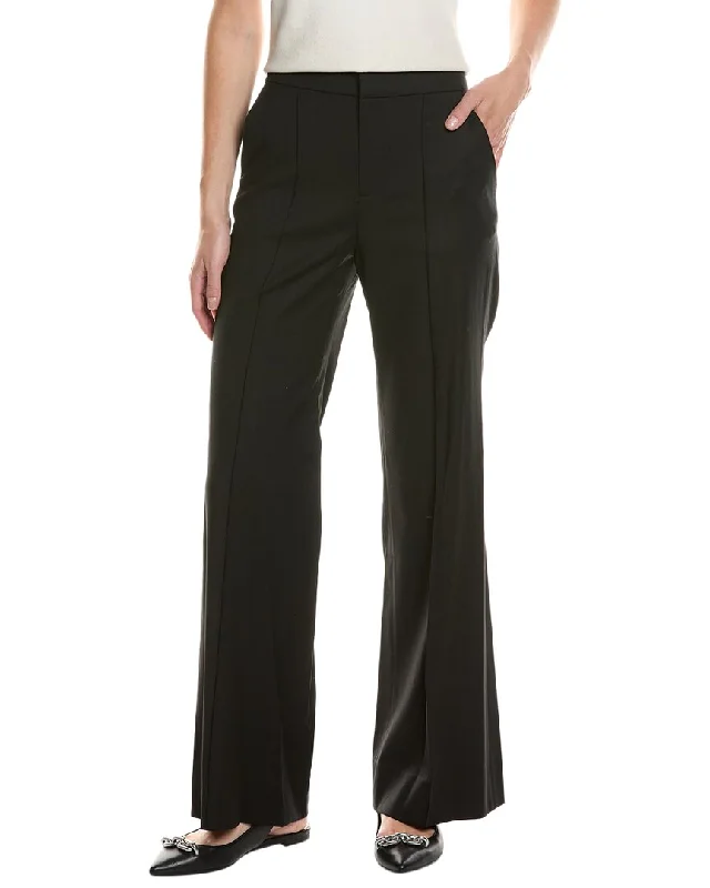 Alice + Olivia Dylan High-Rise Wool-Blend Wide Leg Pant Trendy Palazzo Pants