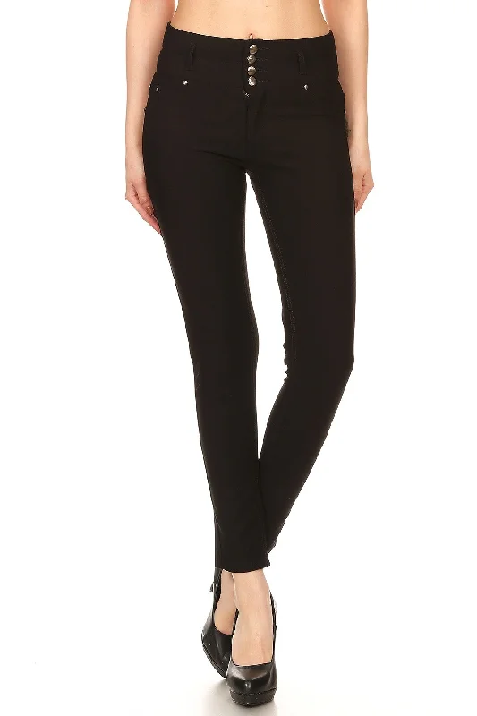 Cassie High Waist Super Skinny Pants Fashionable Tapered Leg Pants