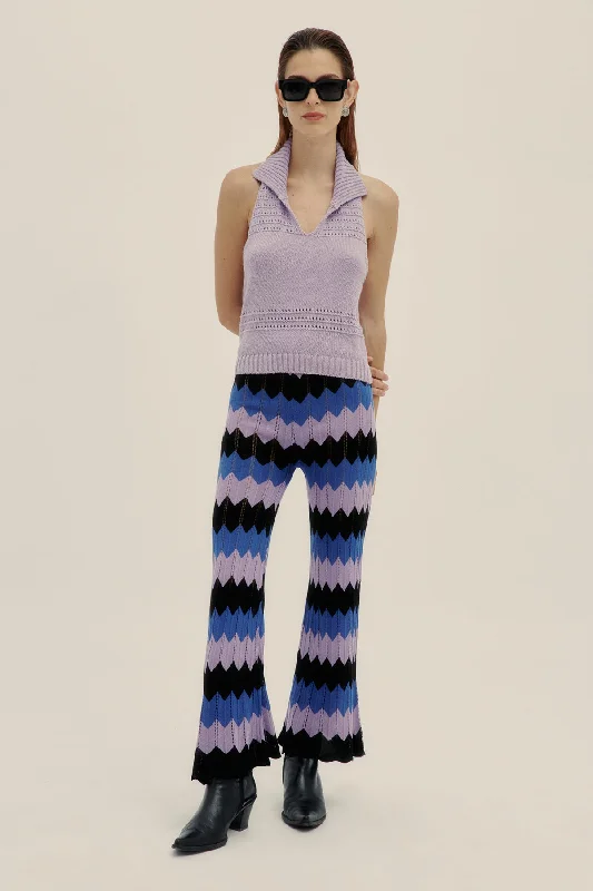 Fefe Knit Pants Relaxed Linen Pants