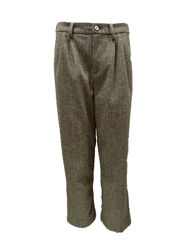 Pleated Straight Leg Pants - FPW23235 Modern Bootcut Pants