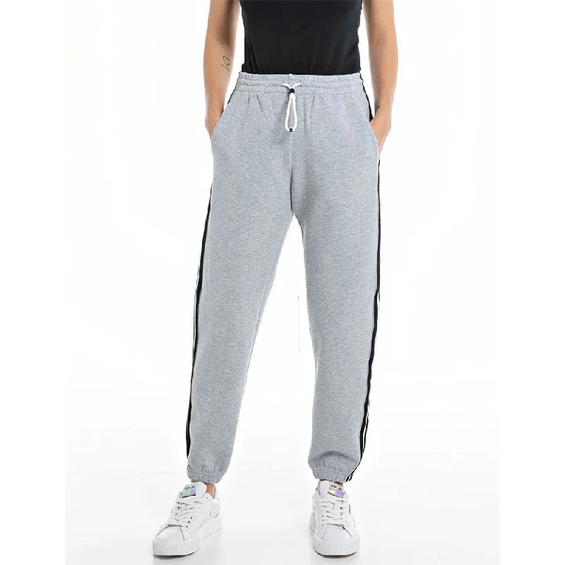 Replay W8068A 23591 Pants Grey Classic Pleated Pants