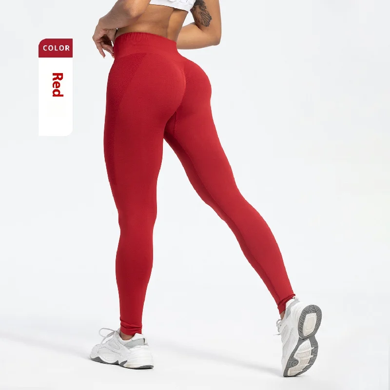 European And American Sports Seamless Hip Raise Yoga Pants Women Comfortable Cargo Pants