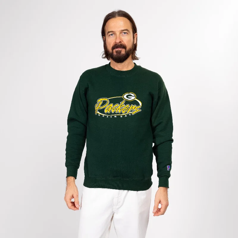 Small 90s Green Bay Packers Sweatshirt NWT Hoodie with Toggle Buttons Decorative Unique